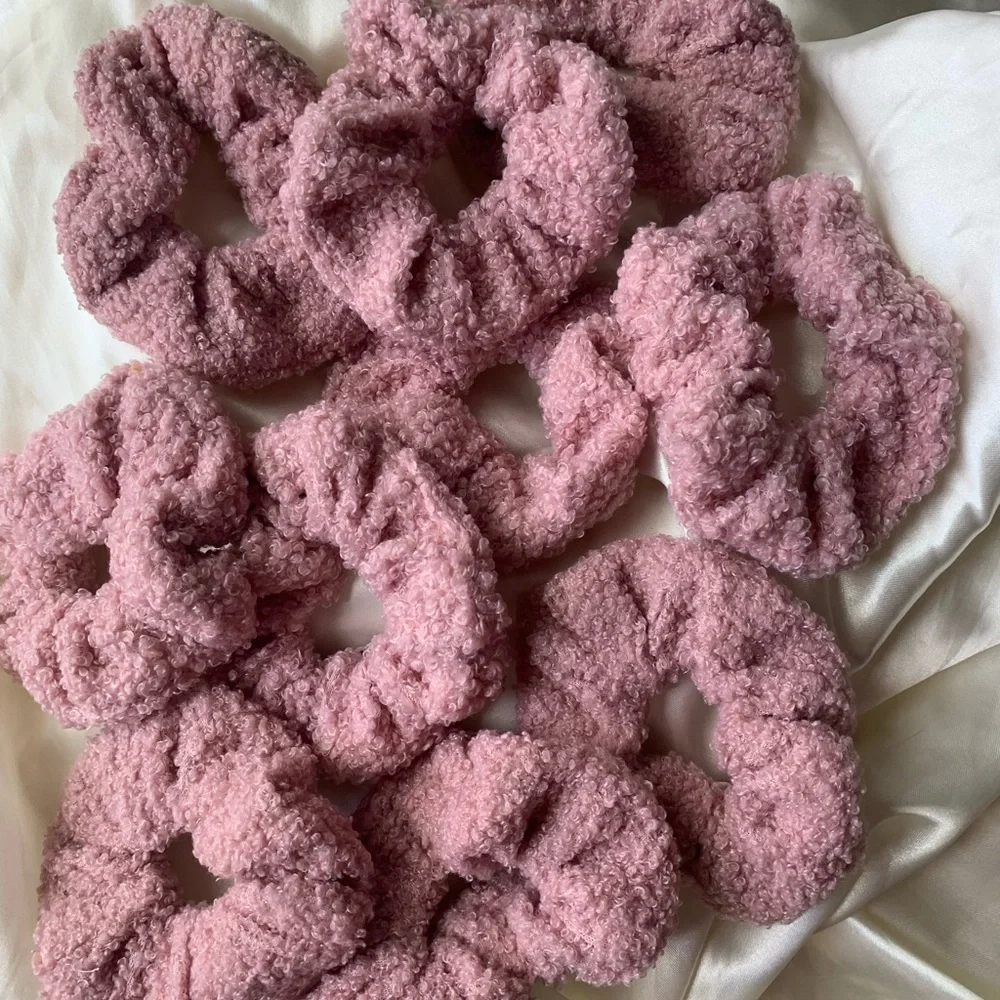 Teddy Sweaterlike Scrunchies